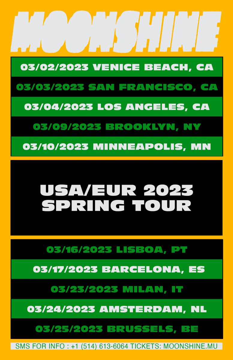 Moonshine Winter 2023 US / EURO Tour