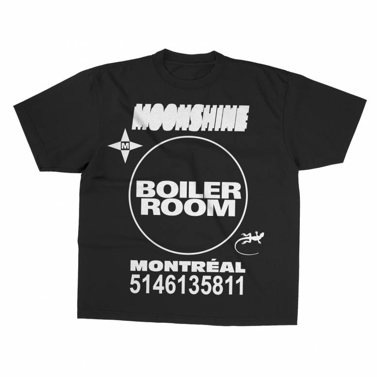 Moonshine x Boiler  T-shirt (Black)