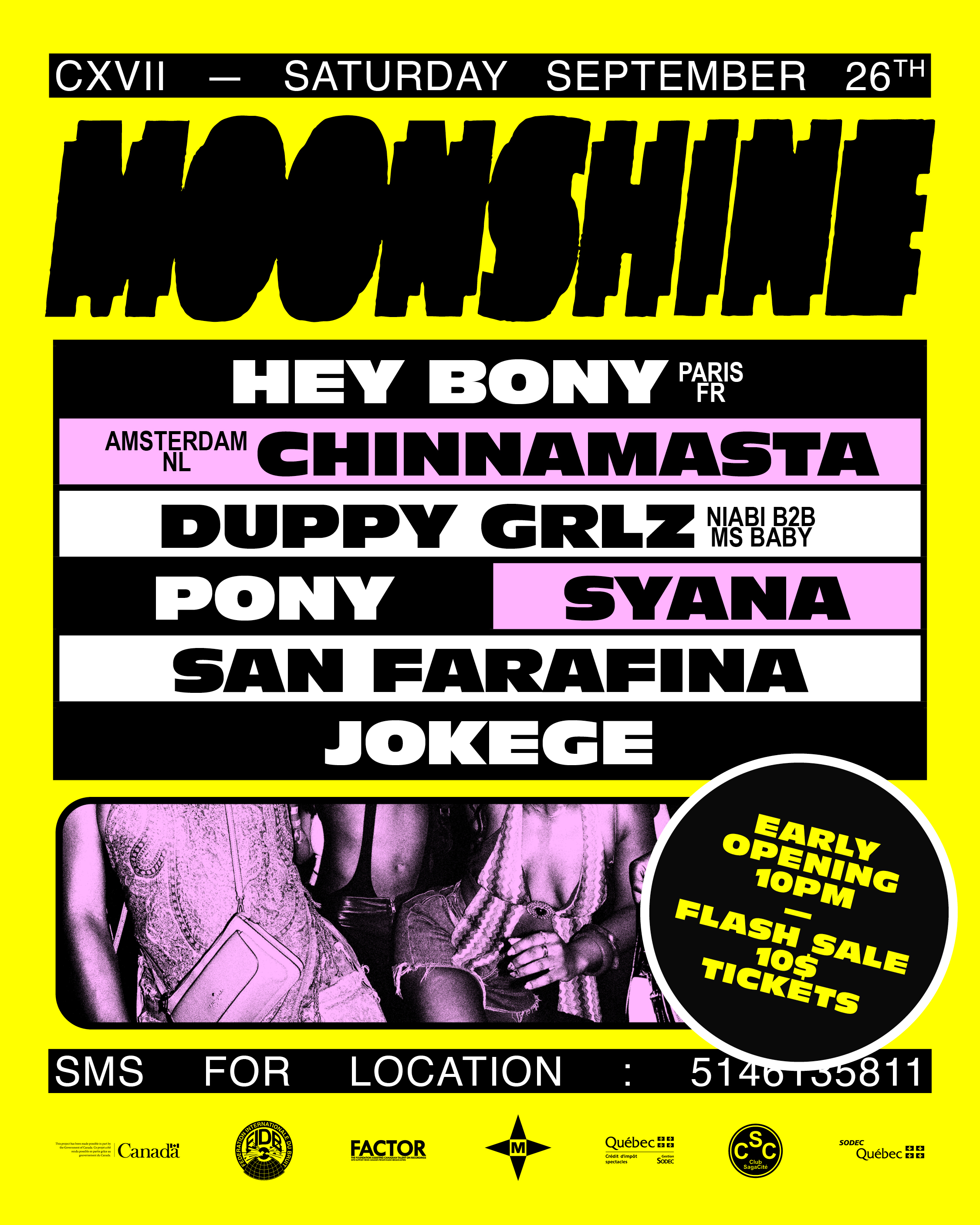 Moonshine CXVII “BEFORE MIDNIGHT” FLASH SALE